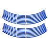 16pcs Bike Motorcycle 16-18inch Reflective Wheel Strip Stickers Decoration Accessory(Blue)