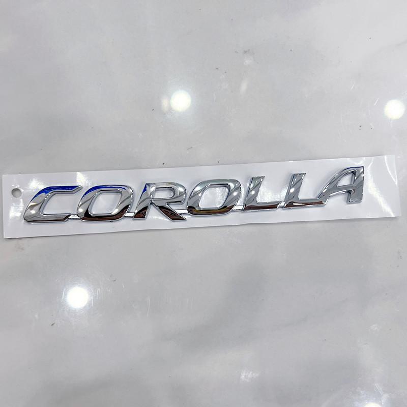 3D Raised ABS Trunk Badge Emblem Black/Silver/Chrome Custom Rear Logo Decal for Toyota Corolla (2007-2025) - Sticker accessories