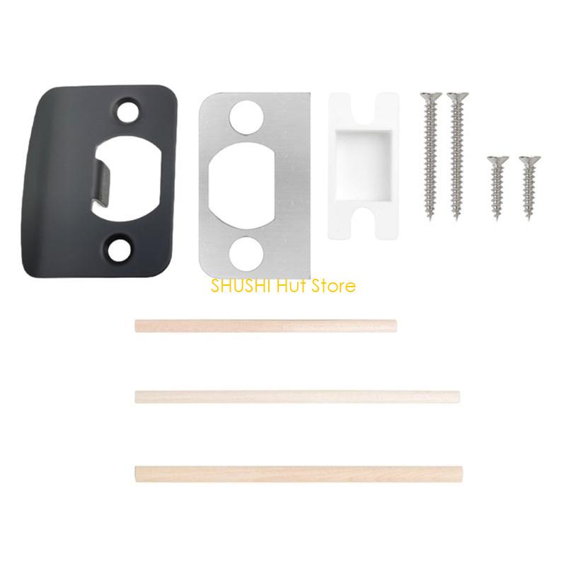 Elegantes poliertes Schließblech-Set mit präzisen Bohrungen & einfacher Montage Türbeschläge für Haustüren D57B