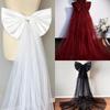 1 Stück Damenkleid Brautgürtel Große Satin Schleifenknoten Accessoires Elegant Abnehmbare Satin Tüll Schleife Hochzeitskleid Dekoration