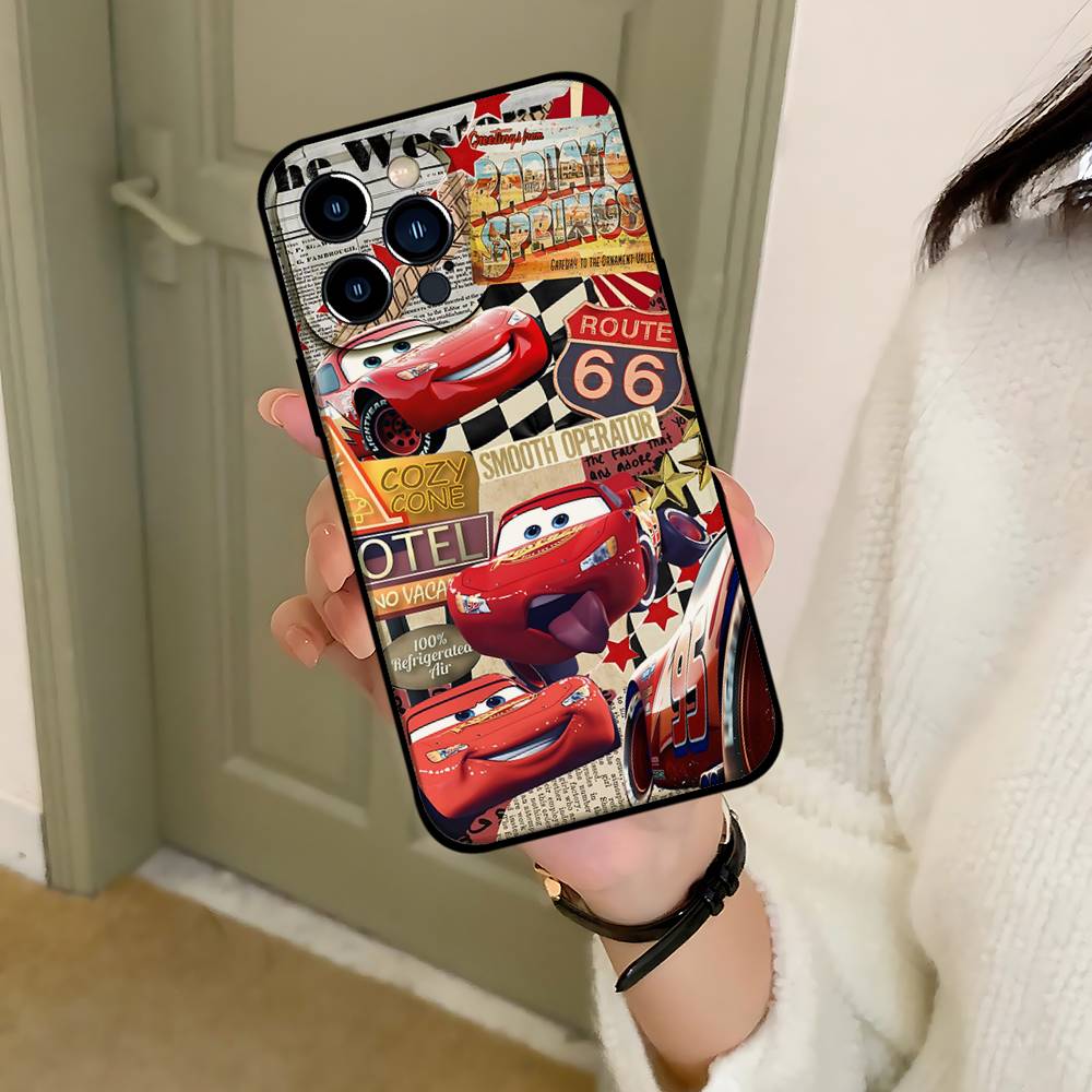 L-Light-ning M-McQueens Phone Case Black That Fits For IPhone 17,16,15,11,13,14 Pro Max,Plus,X,Xr,Xs Max,13Mini
