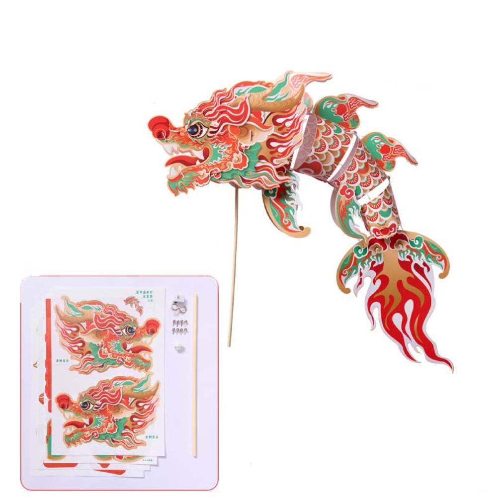 DIY Spring Festival Dragon Lantern Handheld Festival Lantern Ornament  Kids