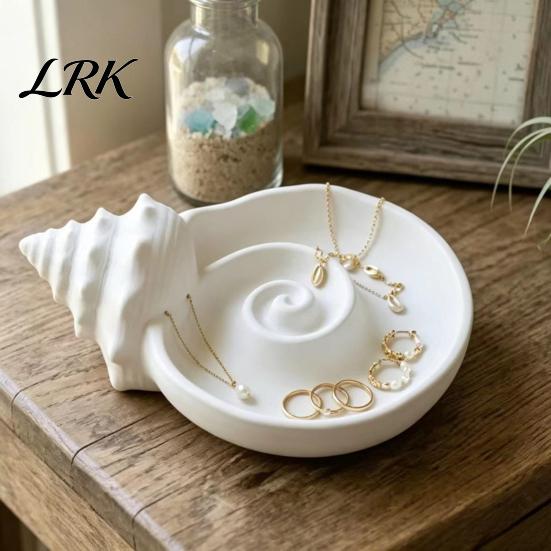 Jewelry Display Tray 3D Printed Conch Tray, Rings Earrings Necklaces Organizing Decorative Holder Dish, Trinket Keys Plate for Home Decor Dish