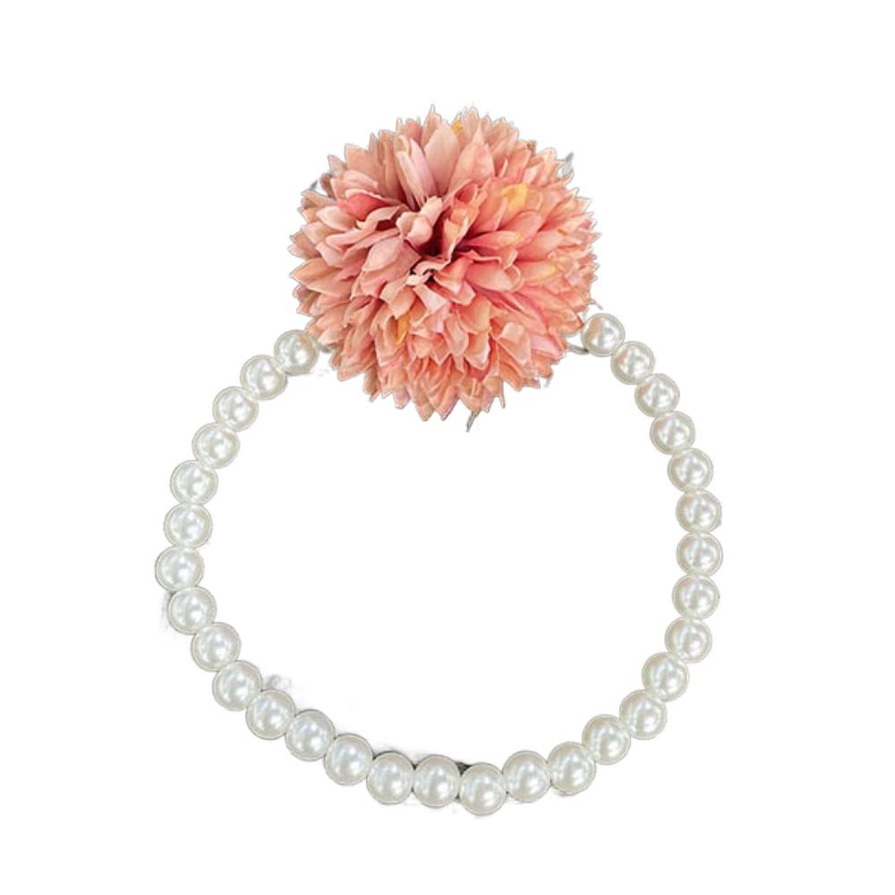 

Резинка для волос Хвост Роза Цветок Веревка для волос Завязка для волос Эластичная резинка для волос Креативный жемчужный браслет Девочки красный/оранжевый