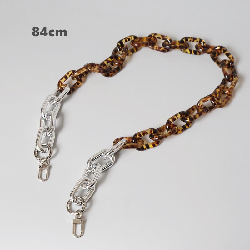 New Fashion Woman Bag Accessory Detachable Part Replacement Chain Leopard Gold Silver Acrylic Strap Women Shoulder Handle Chain