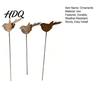 Decorative Outdoor Ornaments 3PCS Rusty Metal Bird Ground Stake Cute Birds Sculpture Animals Landscaping Decor Garden Stake for Yard Decor,