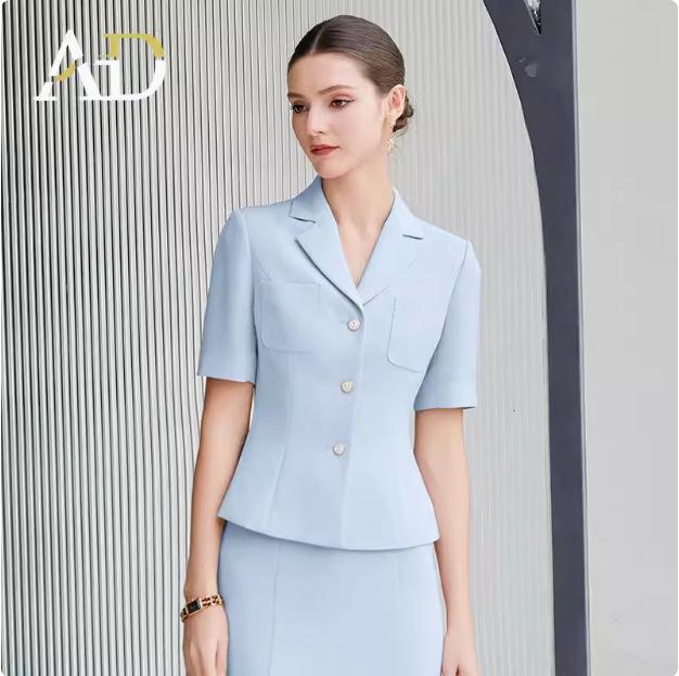 Elegant Retro Fishtail Skirt and Suit Collar Two-Piece Set