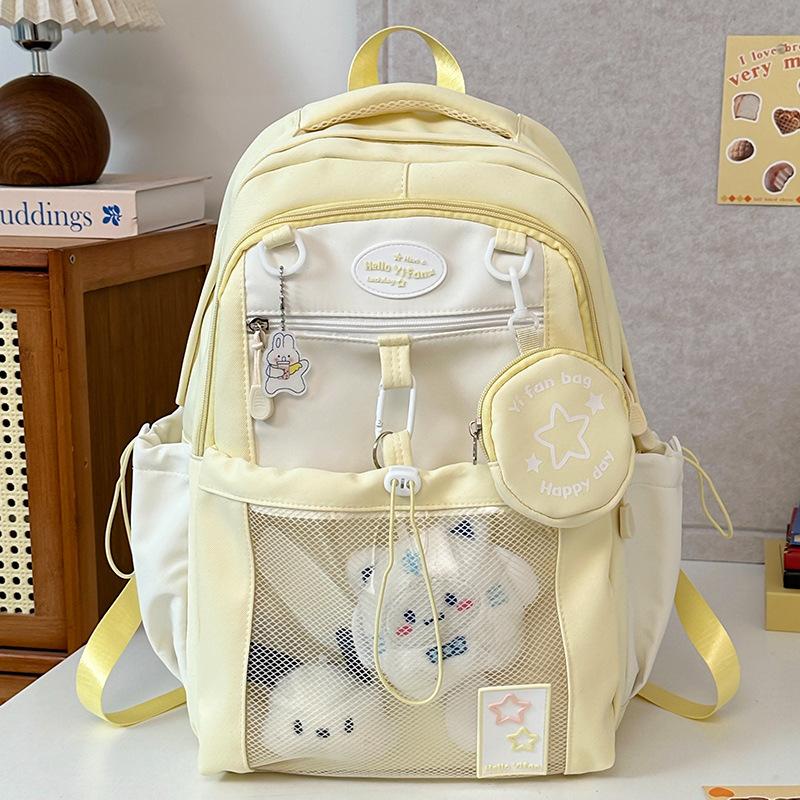 Children's schoolbag, elementary school students, junior high school girls, high-value two-piece set, high school backpack, fashion backpack