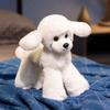 Lifelike Poodle Dog Doll Handmade Stuffed Plush Toy Realistic Teddy Puppy Simulation Animal Model Creative Gift Present