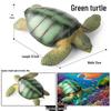 Wild Animal Model: Children's Simulation Turtle Gift Set - Tortoise Variants & Spiderweb Design.