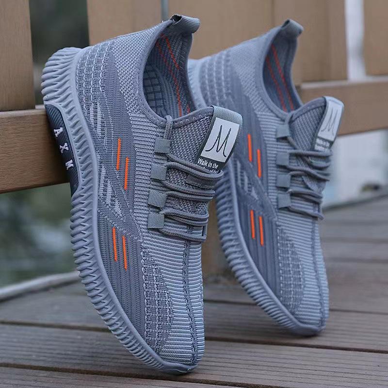 Primavera, estate e autunno, nuove scarpe da uomo traspiranti, versatili, casual e ammortizzate, in mesh intrecciato.