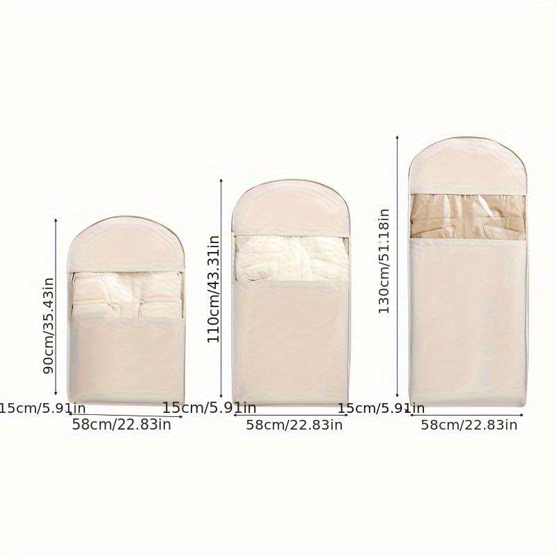 1pc Space-saving self-compression hanging clothes bag, clothing and down jacket hanging compression storage bag