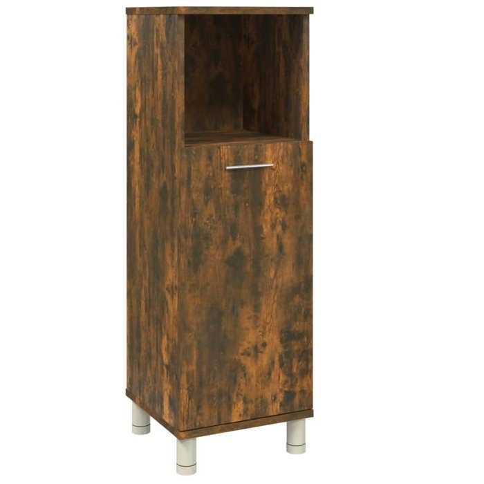 VidaXL Armoire de bain Chêne fumé 30x30x95 cm Bois d'ingénierie 815606