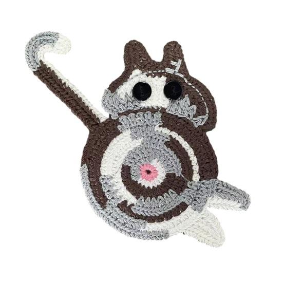 Kedi Dokuma Bardak Altlığı Tığ İşi Kedi Şekilli Kahve Bardak Altlığı Ev Ofis Dekorasyonu Masaüstü Koruyucu Kadınlar Anneler Arkadaşlar İş Arkadaşları İçin Komik Hediyeler