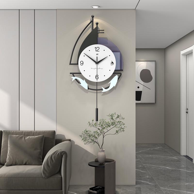 Modern Minimalist Wall Clock for Living Room, Restaurant, or Home Decor