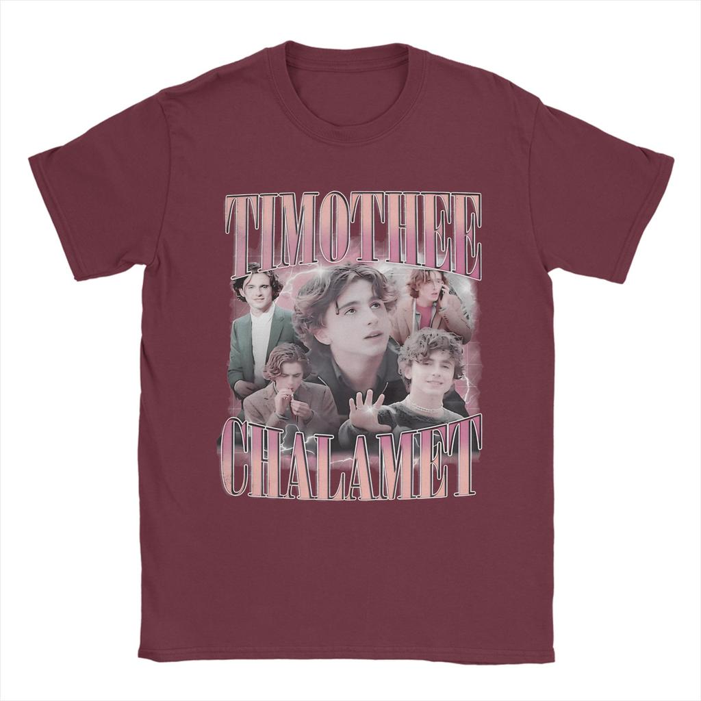 Oversized T Shirt Summer Timothee Chalamet American Actor TShirts 100 Cotton Tee Shirt for Man Big Size Short Sleeve Top Tees