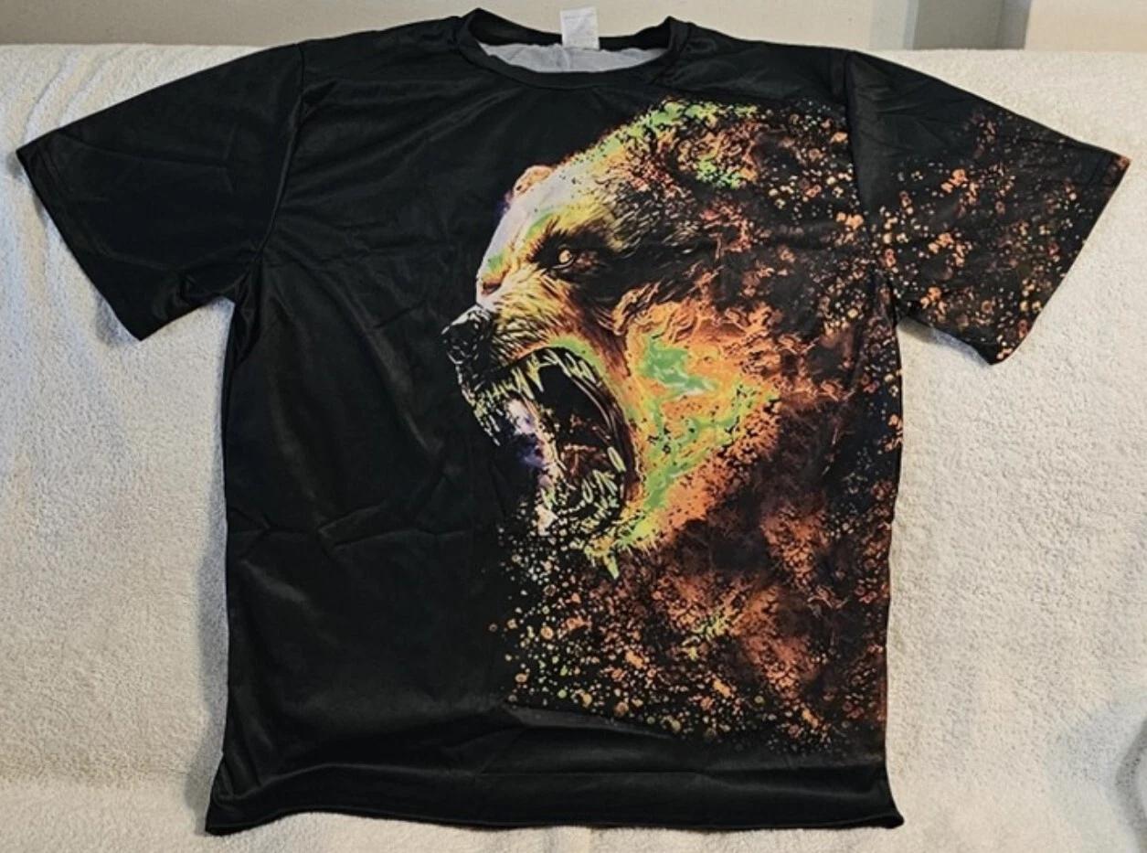 

BEAR GRIZZLY ANIMAL GROWL ROAR FOREST T-shirt S