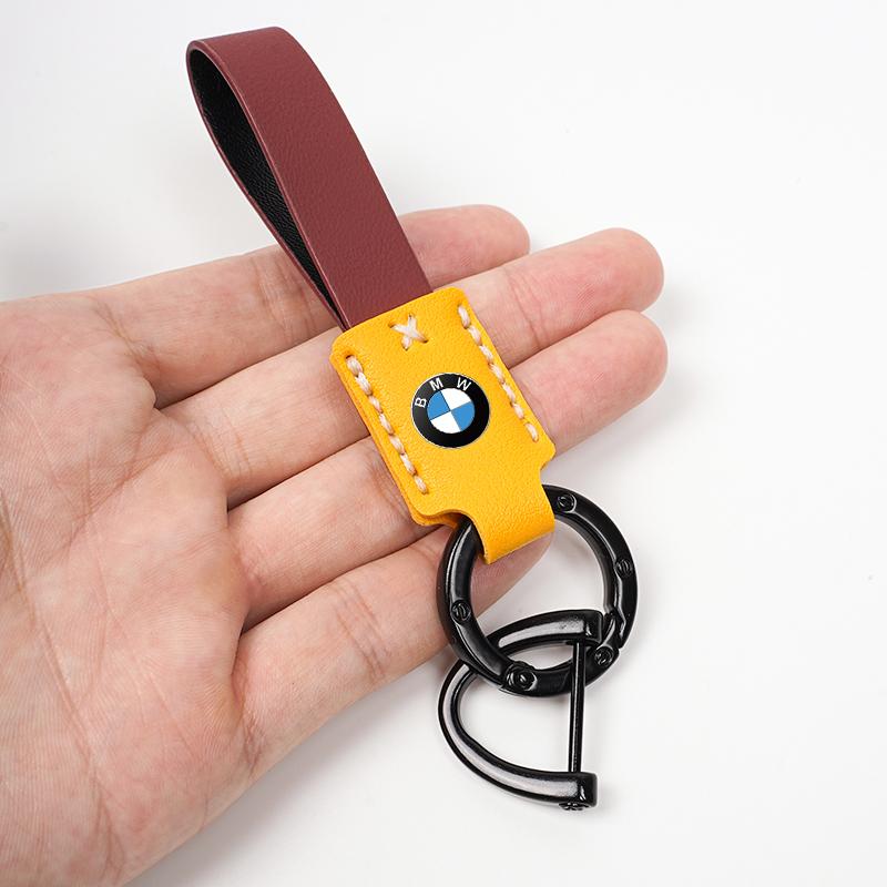 Car Keychain Luxury Leather Key Ring For BMW Performance E46 E60 E90 E39 E87 E36 E92 E70 E91 X3 X5 X1 X2 X4 X6 X7 E28 E30 E34 rlzh86