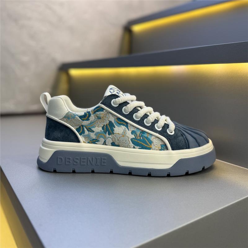 

Shoes Casual daily light luxury annual wear-resistant color matching printing trendy shoes 38 standard size синий