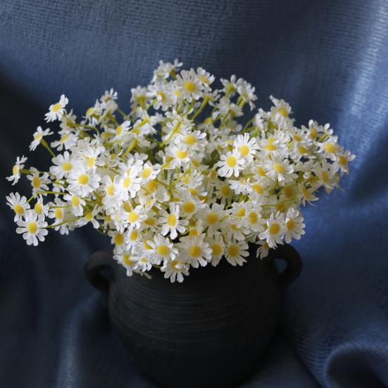 Artificial Flowers White Silk Daisies for Home Decor Nordic Japanese Style Versatile Flexible