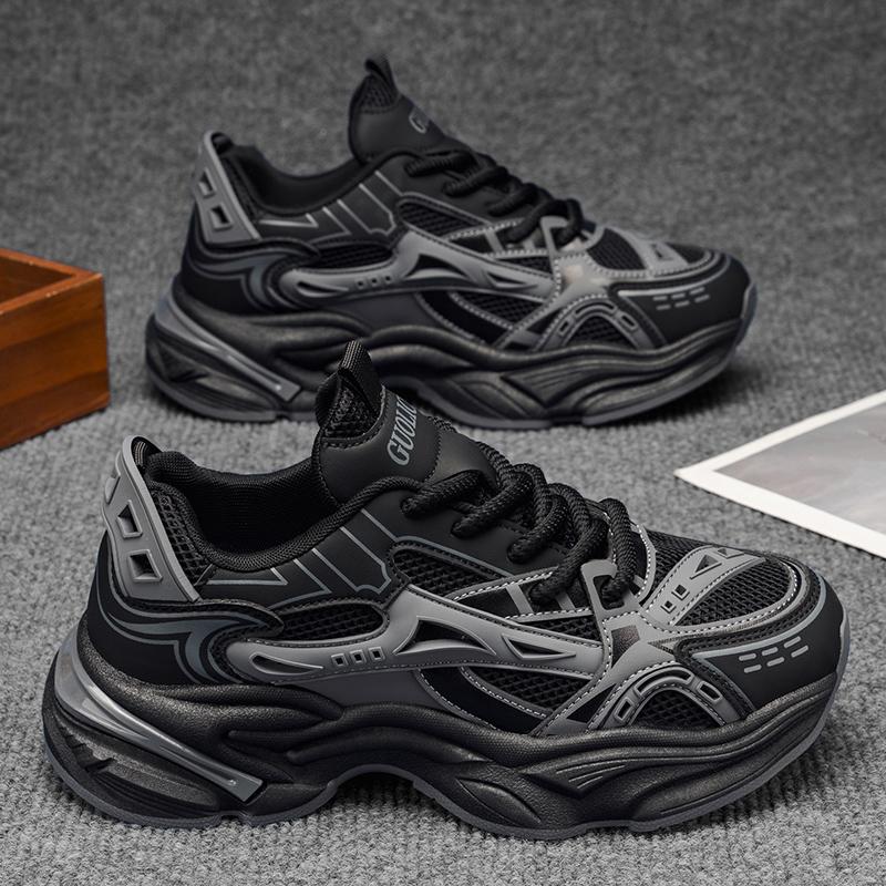 Chaussures de sport tendance polyvalentes quatre saisons, chaussures dad à semelles épaisses à la mode, chaussures décontractées