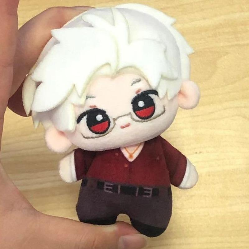 10cm Game Love and Deepspace Sylus Kawaii Cosplay Knapsack Anime Cotton Doll Cartoon Mini Plushies Toy Figures Keychain Gifts