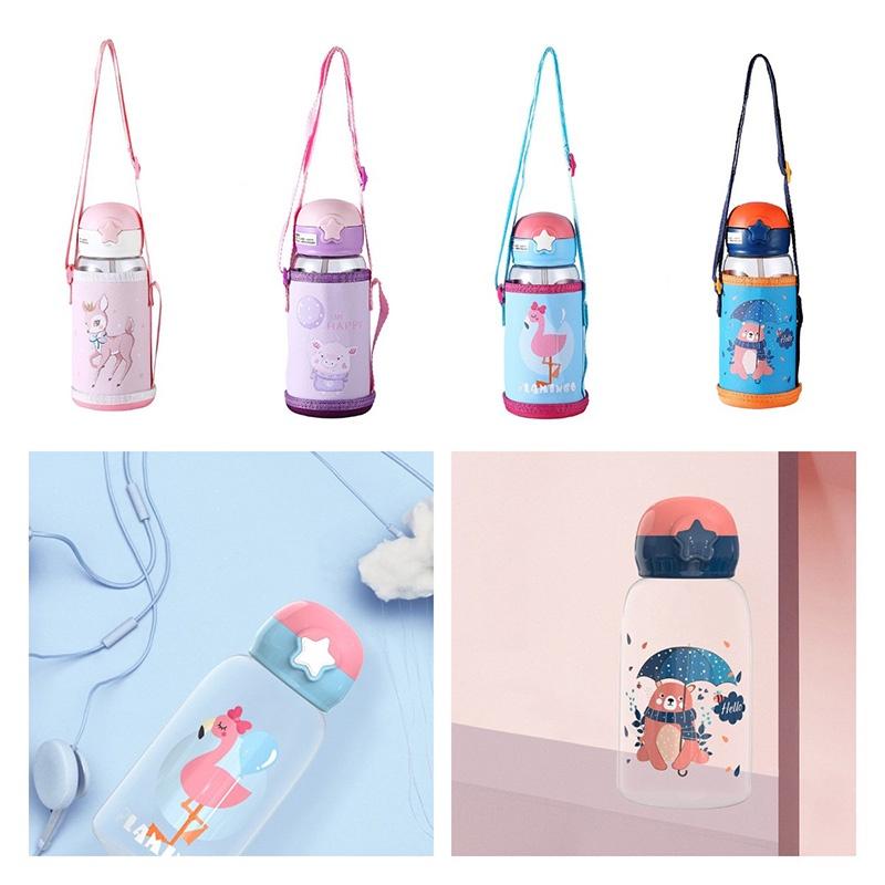 Bottle 700ml Water Straw Cup Sleeve Portable Leakproof Kid Kettle Sports Travel