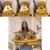 Cute Cartoon Bee Capybaradesign Children Backpack With Plush Pendant For Daily Use
