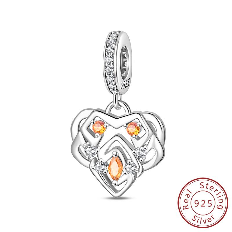 925 Silver Element Charms Beads Water Ice Fire Wind Pendants for DIY Bracelets Fine Jewelry Making