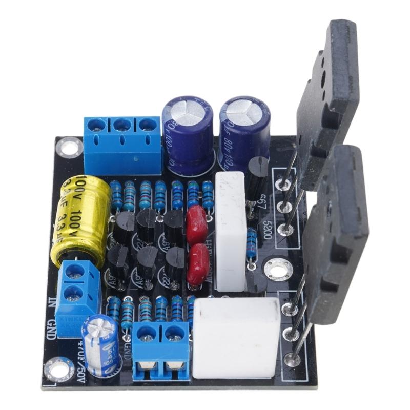 Mono HiFi Power Amplifier Board 100W Output 2SC5200 2SA1943 20-50V For Home Sound Entertainment System Accessories