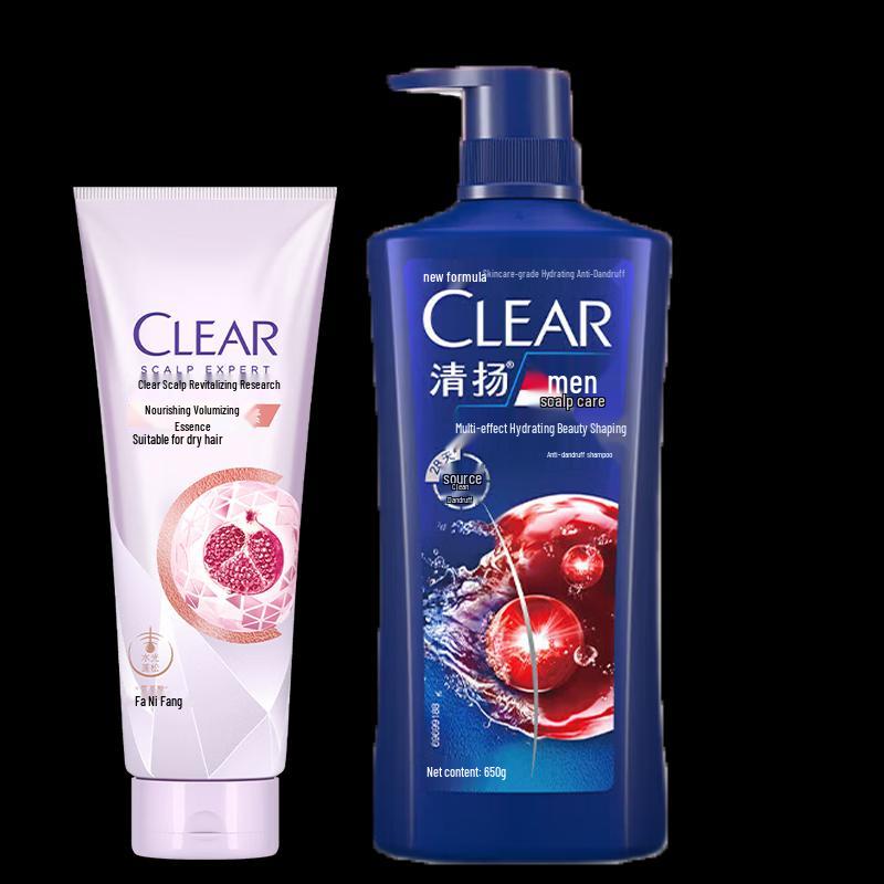 Clear Men Anti-Dandruff Shampoo & Volumizing Serum Set