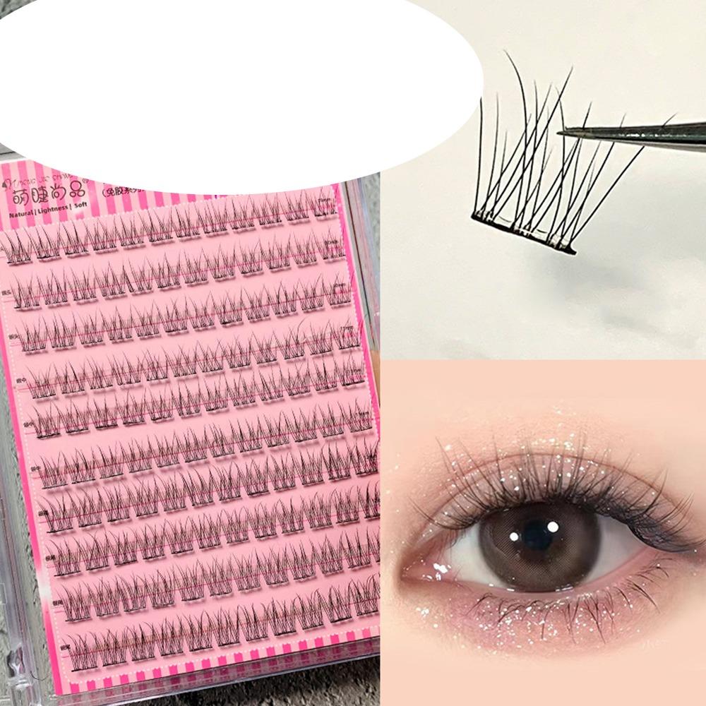 Natural Look Self Adhesive Cluster Lashes No Glue Needed Segmented Eyelashes  DIY Eyelash Extension