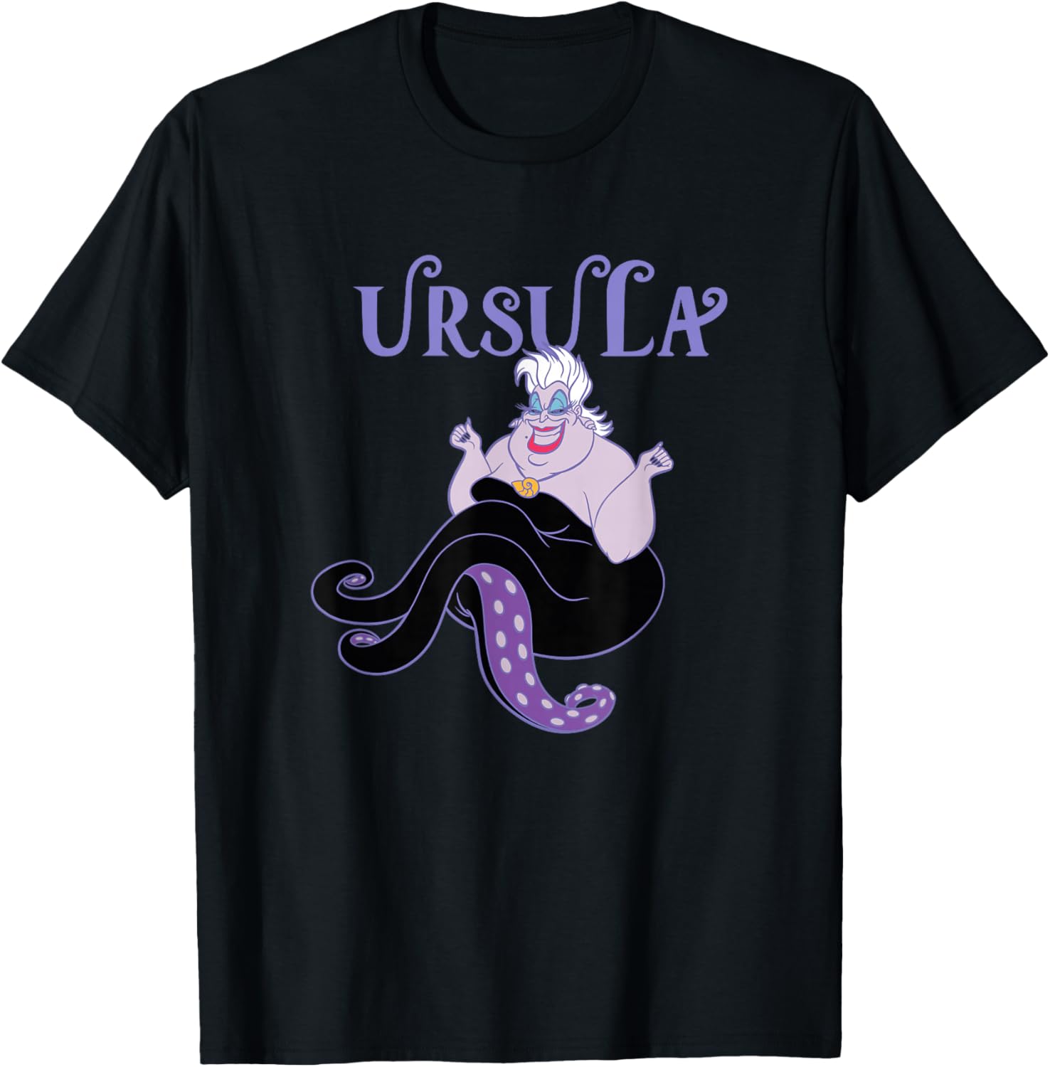 Disney The Little Mermaid Ursula Vintage Villain Portrait T-Shirt S