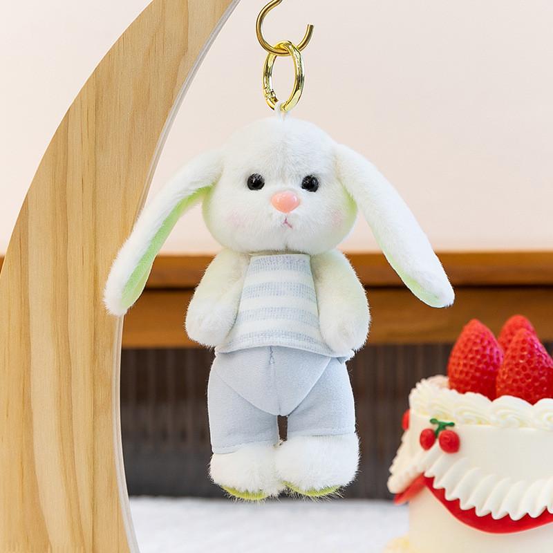 Cartoon Animal Plush Toy Keychain With Soft Fabric For Bag Decor And Collectible Gifts