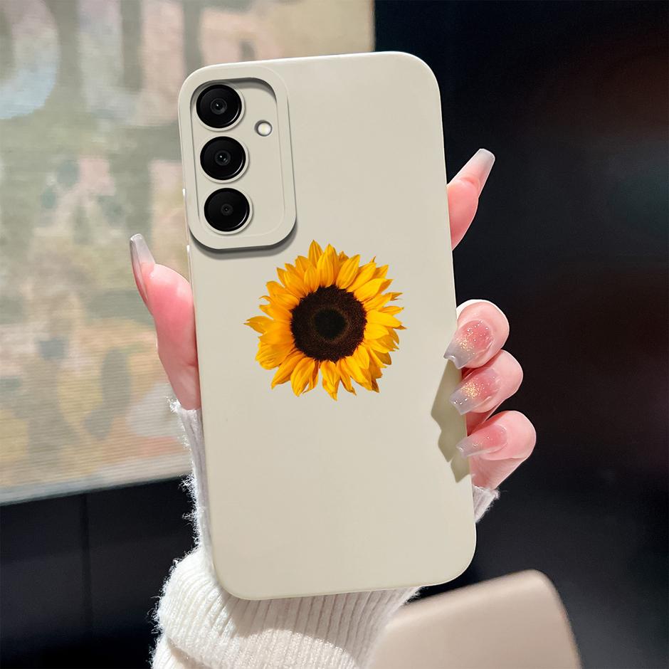 For Samsung Galaxy A25 A26 A36 A56 5G Case Cute Flowers Silicone Soft Protective Cover For SamsungA25 A26 A36 A56 Fundas Coque