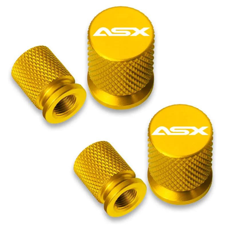 For Mitsubishi Asx Car Wheel Tire Valve Caps Tyre Stem Covers Airdust Waterproof Accessories