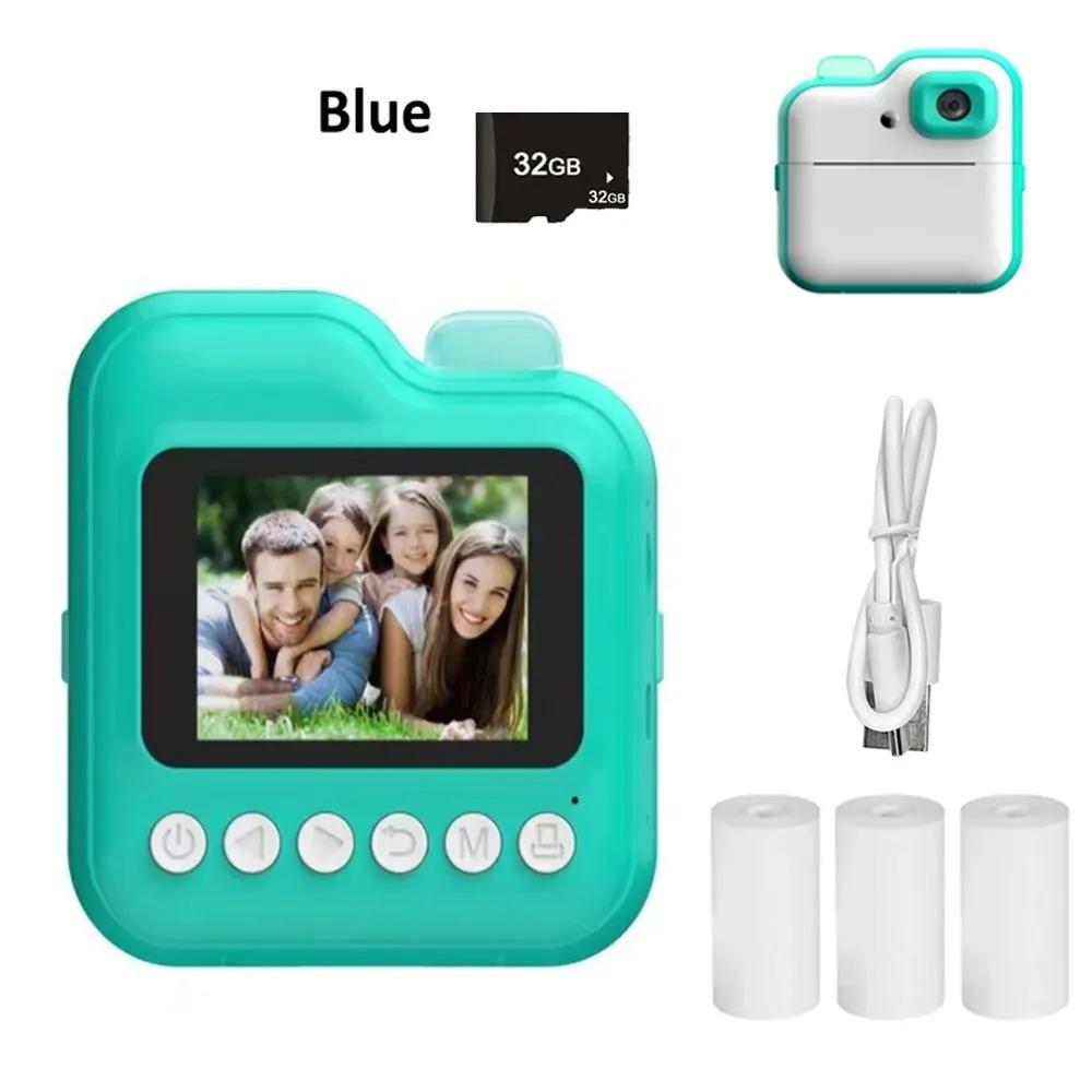 Children Kids Camera Instant Print Mini Digital Video Camera for Kids 1080P HD Screen Outdoor Toy Print Thermal Paper
