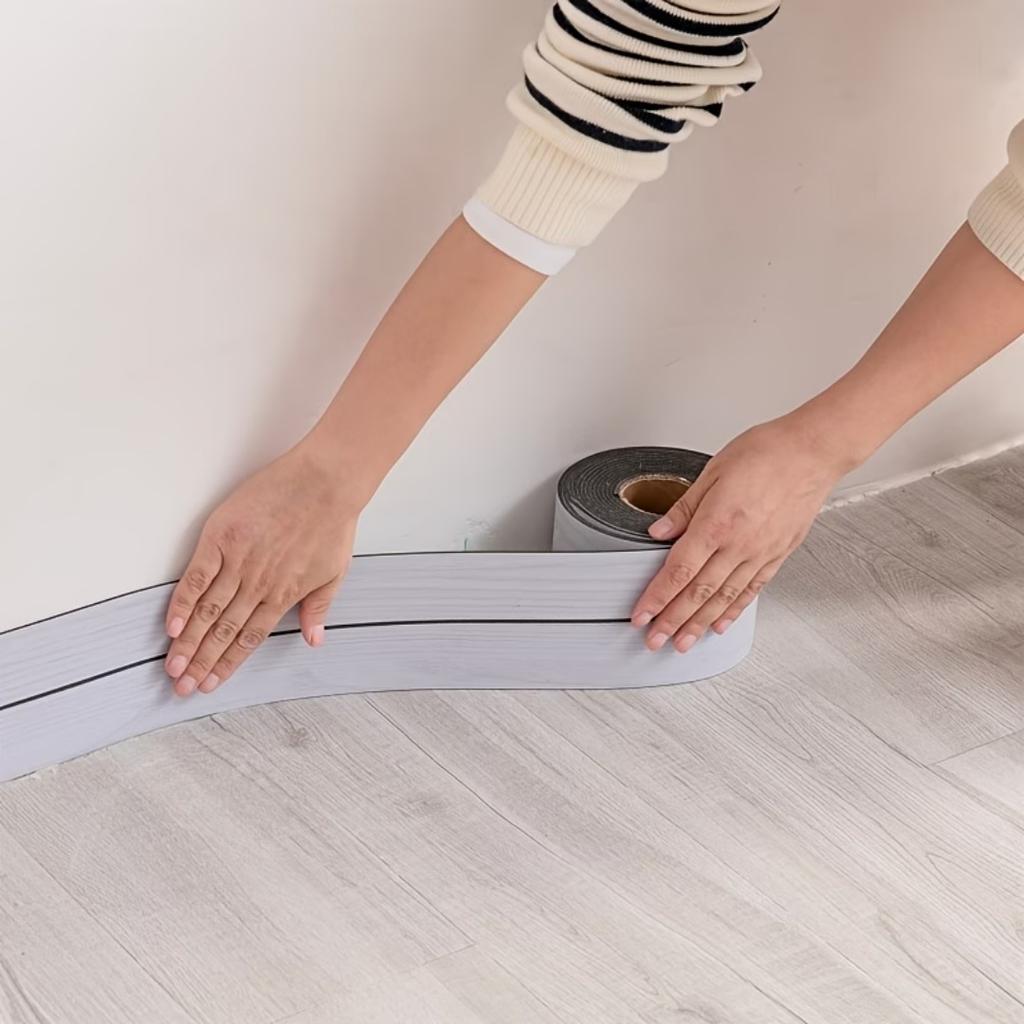 1pc self-adhesive corner tape strip wood grain transition strip, suitable for walls, door frames, easy to install