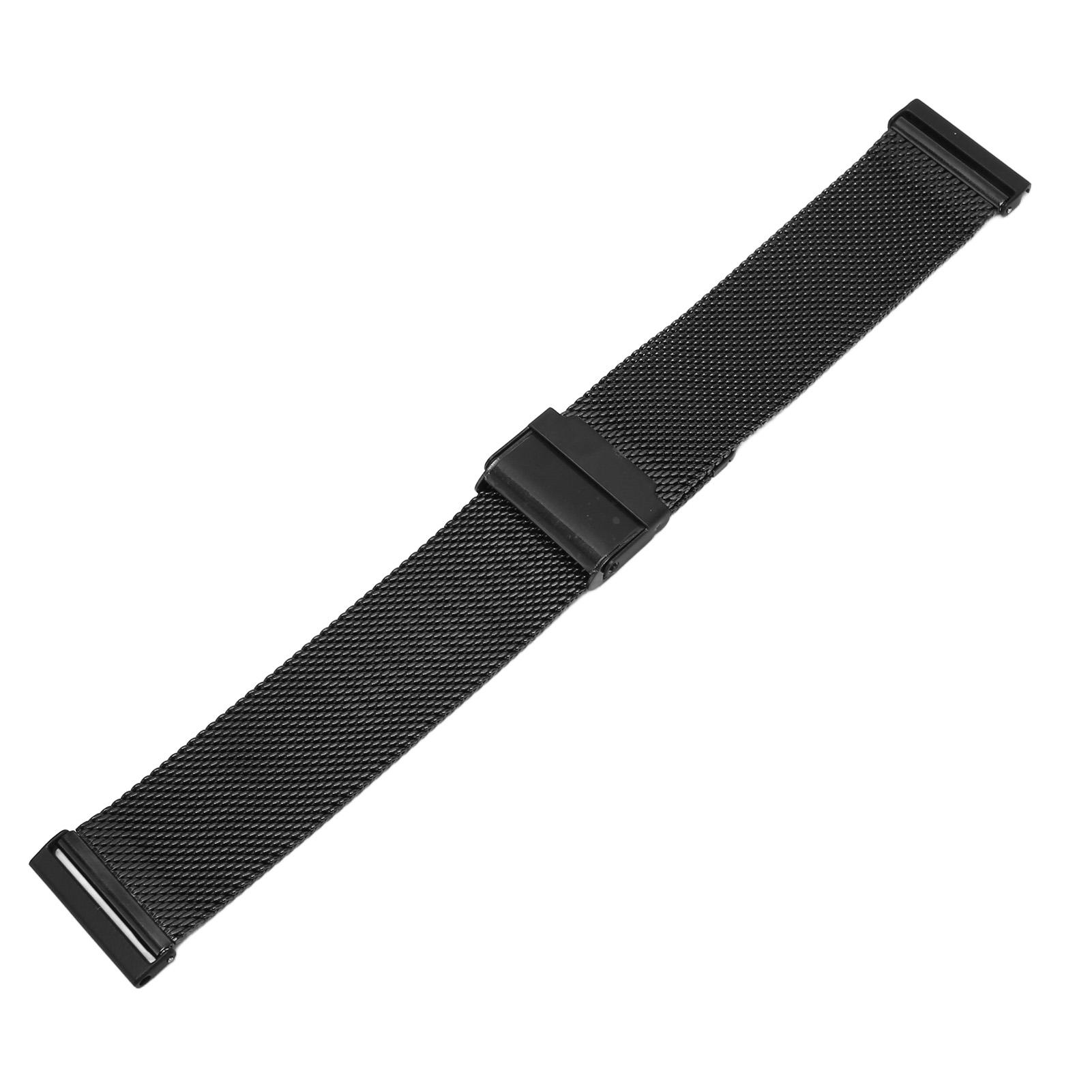 

Watch Wristband 24mm Stainless Steel Mesh Adjustable Strap For Suunto Spartan HR 7 D5i Black чёрный