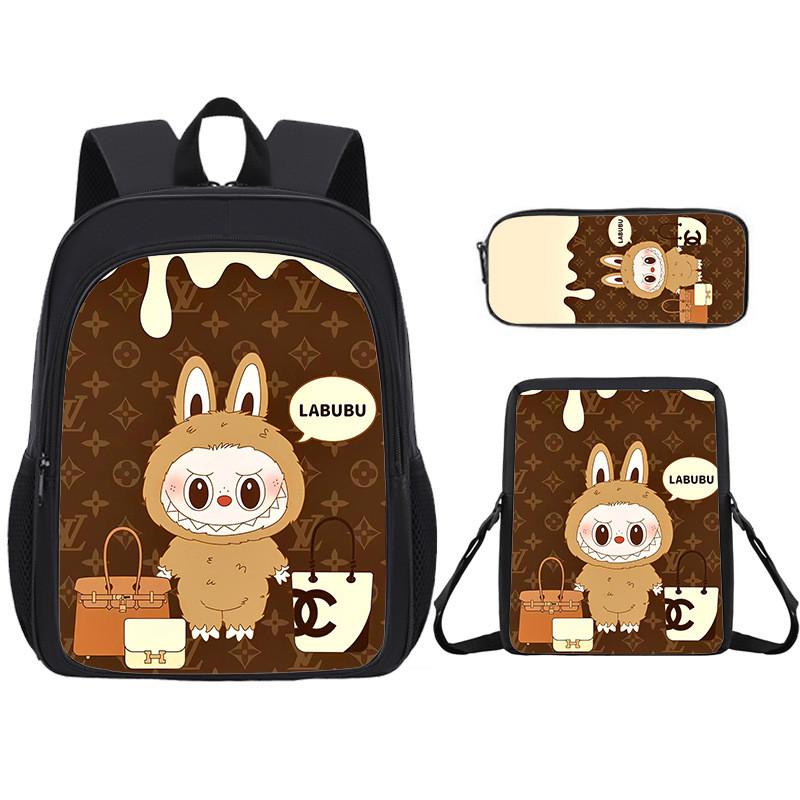Cartoon Backpack For Kid With Graphic Design And Large Capacity Daily For