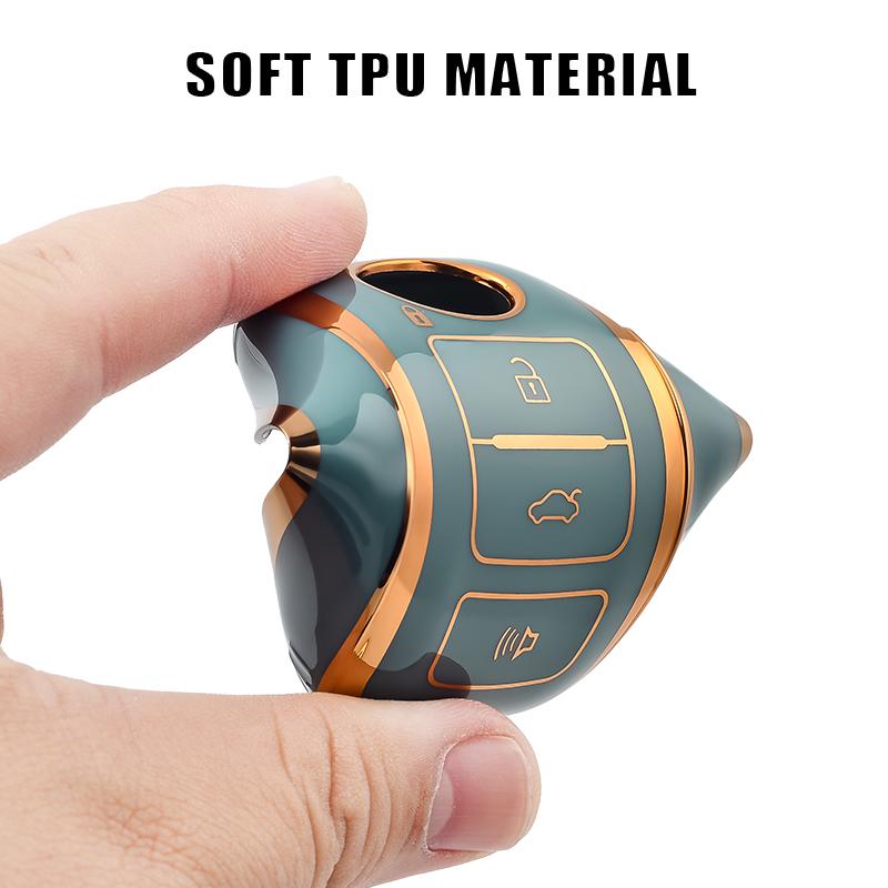 4 Buttons Key Fob Cover For Toyota Perodua Key Case Cover Car Key Protection Smart Remote Tpu Car Key Case Bag 8 Colors