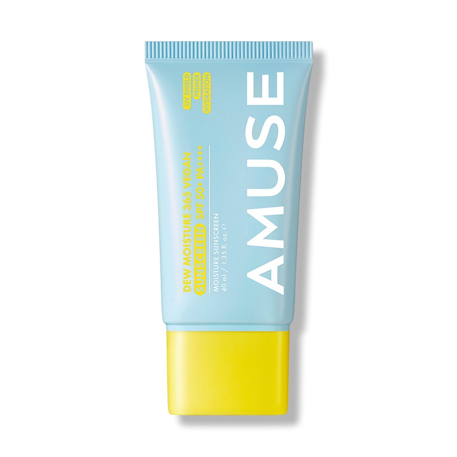 AMUSE Dew Moisture 365 Vegan Sunscreen 40ml SPF50+ PA++++ K-Beauty 1ea