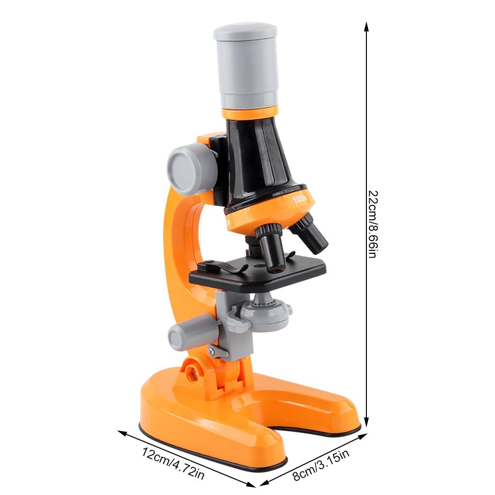 Children Microscope Toys Specimens Scientific Biological Experiment 100x 400x 1200x High Resolution Education Primary Gift