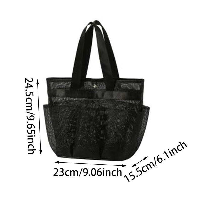 Mesh Shower Bag Hanging Toiletry Bag Portable Wash Bag Quick Dry Cosmetic Bag Shower Organizer for Bathroom Dorms Beach Camping