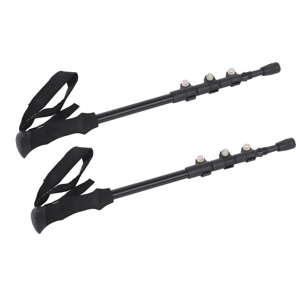 2pcs Hiking Poles Collapsible and Ultralight Aluminum Walking Sticks for Hiking Climbing Backpacking