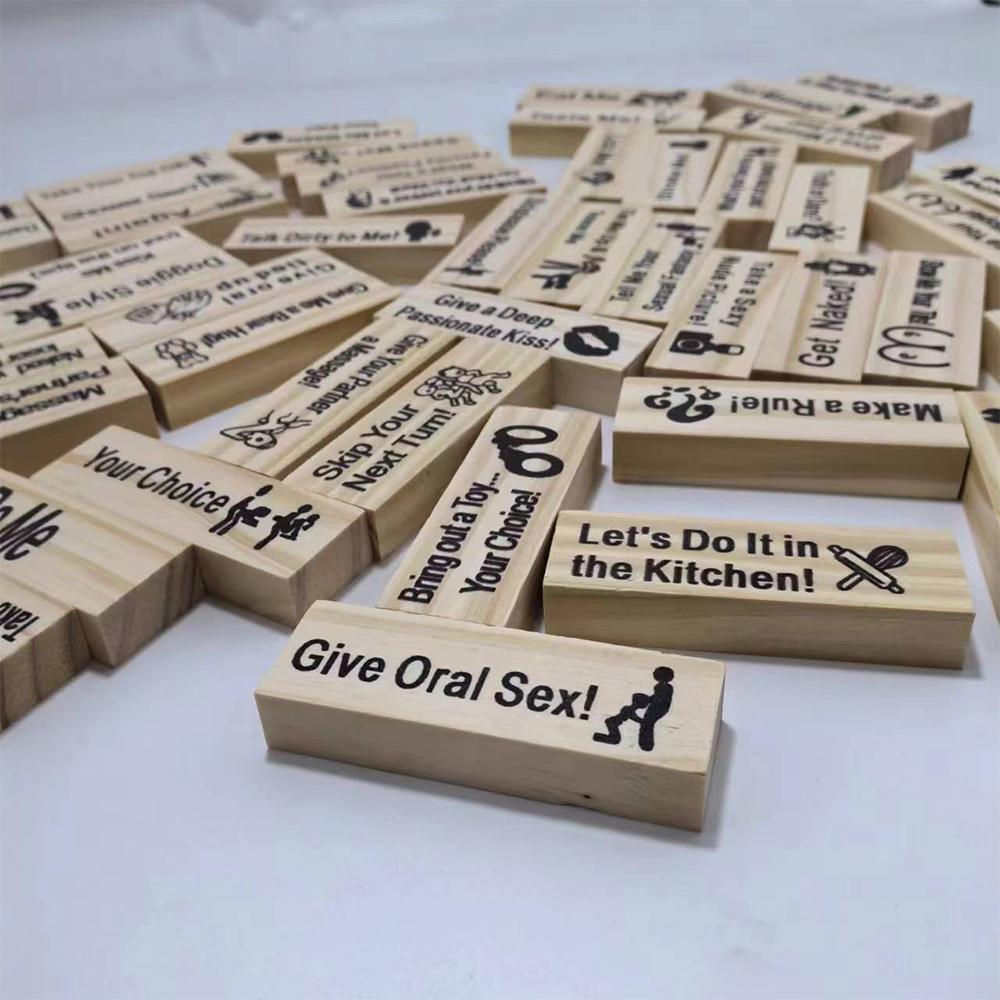 Block Tower Game Couple Activities Date Night Ideas Valentine Tumbling Tower Stacking Blocks Game For Adults Couples Night Party