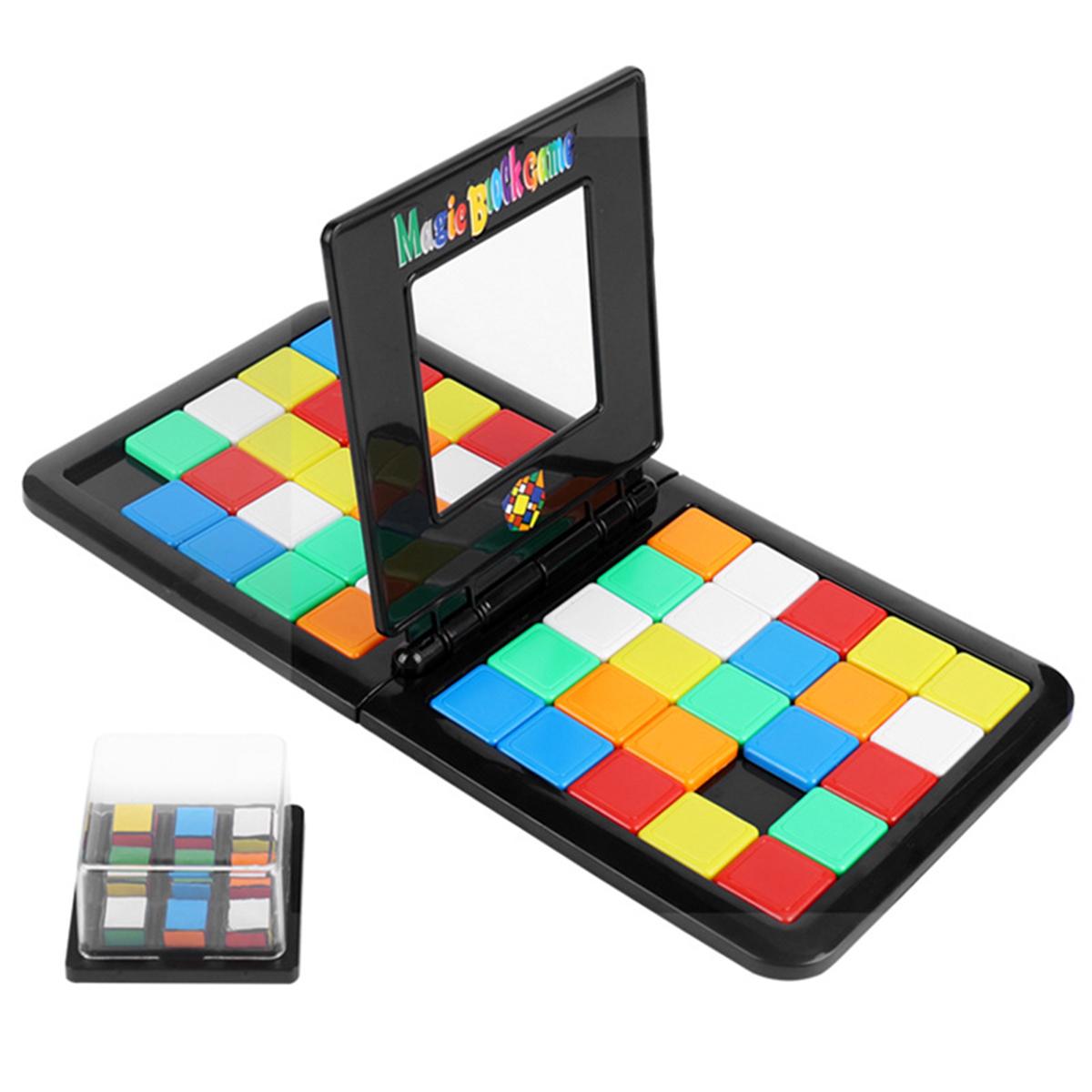 

1pc Color Puzzles for Kids Interactive Party Desktop Games Slide Puzzle Jigsaw Board Parent-Child Educational Toys for Children