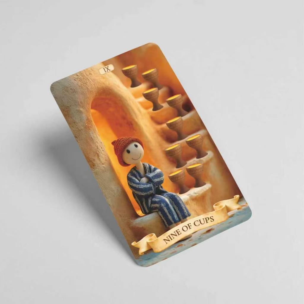Pachet Tarot Unic, 78 de Cărți Tarot din Lut pentru Începători și Cititori Experimentați, cu Ghid, Instrumente pentru Reflecție