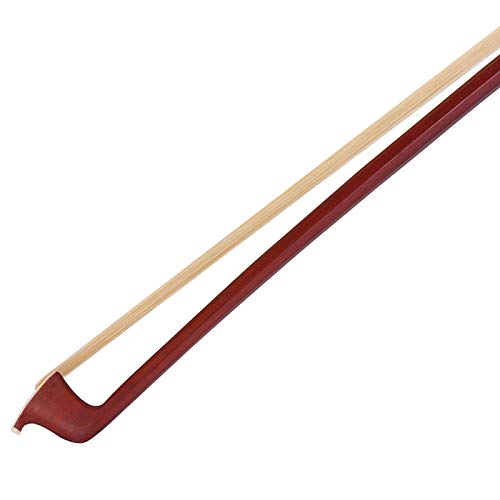 Plumflex Durable Black Octagonal Violin Bow for Kids, 4/4, Portable Learning and Practice Bow for Playing Instruments