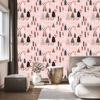 Minimalist Foxes In the Forest Wallpaper for Living Room and Bedroom 50x1000